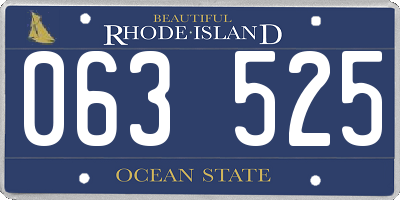 RI license plate 063525