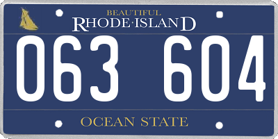 RI license plate 063604