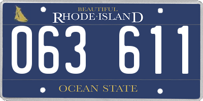 RI license plate 063611