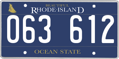 RI license plate 063612