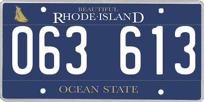 RI license plate 063613