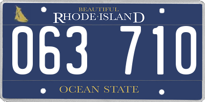RI license plate 063710