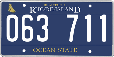 RI license plate 063711