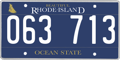 RI license plate 063713
