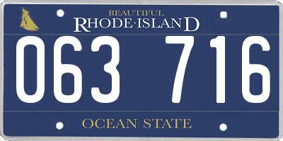 RI license plate 063716