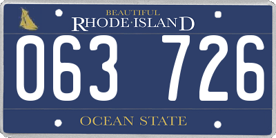 RI license plate 063726