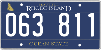 RI license plate 063811