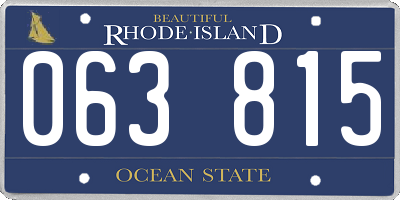 RI license plate 063815