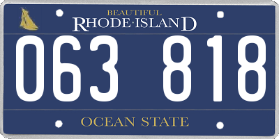 RI license plate 063818