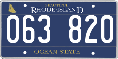 RI license plate 063820