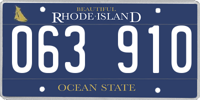 RI license plate 063910