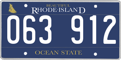 RI license plate 063912