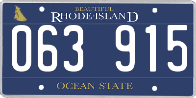 RI license plate 063915
