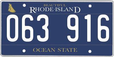 RI license plate 063916