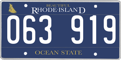 RI license plate 063919