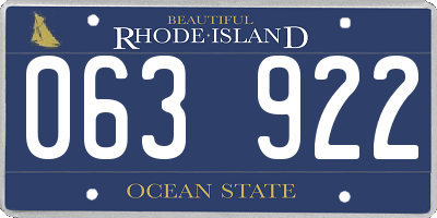 RI license plate 063922