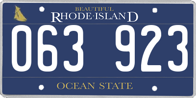 RI license plate 063923