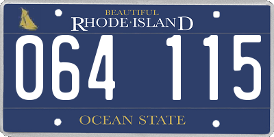 RI license plate 064115