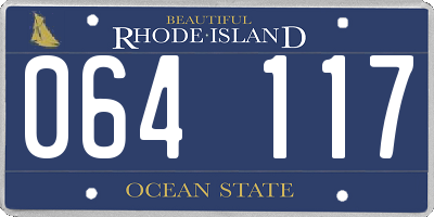 RI license plate 064117