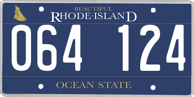 RI license plate 064124