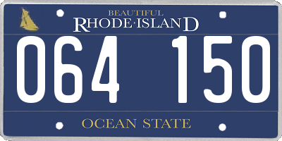 RI license plate 064150