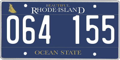 RI license plate 064155