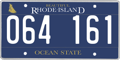 RI license plate 064161