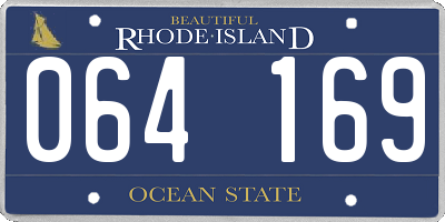 RI license plate 064169