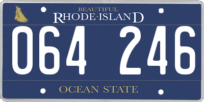 RI license plate 064246