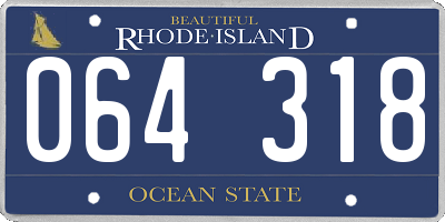RI license plate 064318