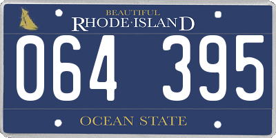 RI license plate 064395