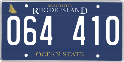 RI license plate 064410