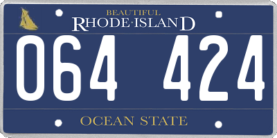 RI license plate 064424