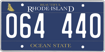 RI license plate 064440