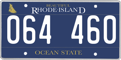 RI license plate 064460