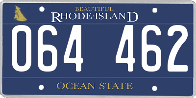 RI license plate 064462