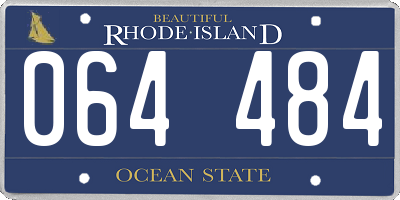RI license plate 064484