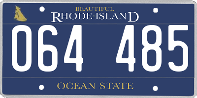 RI license plate 064485