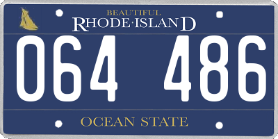 RI license plate 064486