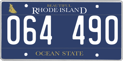 RI license plate 064490