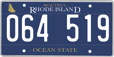 RI license plate 064519