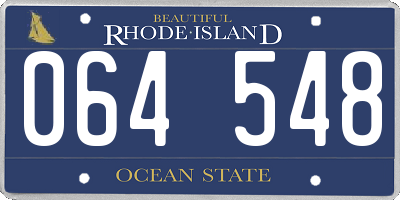 RI license plate 064548