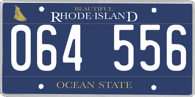 RI license plate 064556