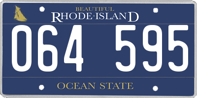RI license plate 064595