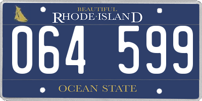RI license plate 064599