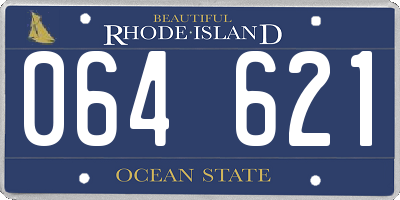 RI license plate 064621
