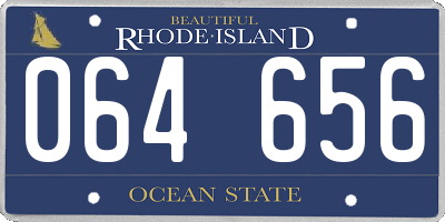 RI license plate 064656
