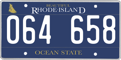 RI license plate 064658