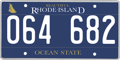 RI license plate 064682