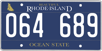 RI license plate 064689